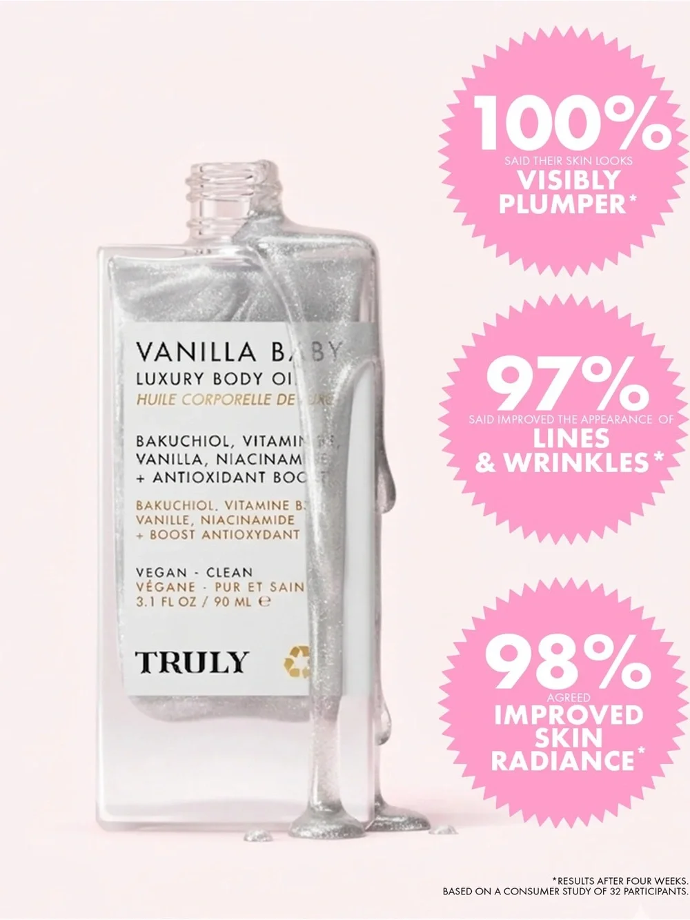 TRULY Cherry Baby & Vanilla Baby Luxury Body Oil Duo -